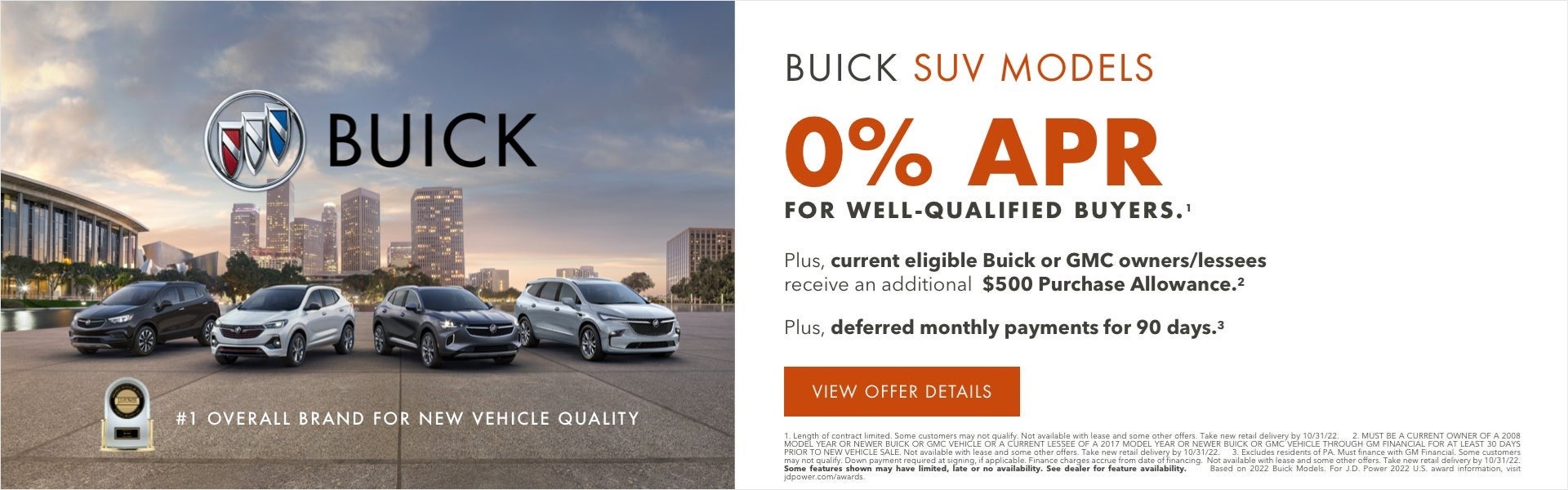 Buick SUV Models 0% APR